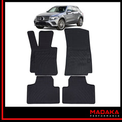 Gummimatten für Mercedes GLC C253 X253 Bj. 15-22