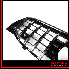 Kühlergrill Panamericana AMG Optik 45 für Mercedes CLA W118 C118 chrom Detailansicht - Bild 7