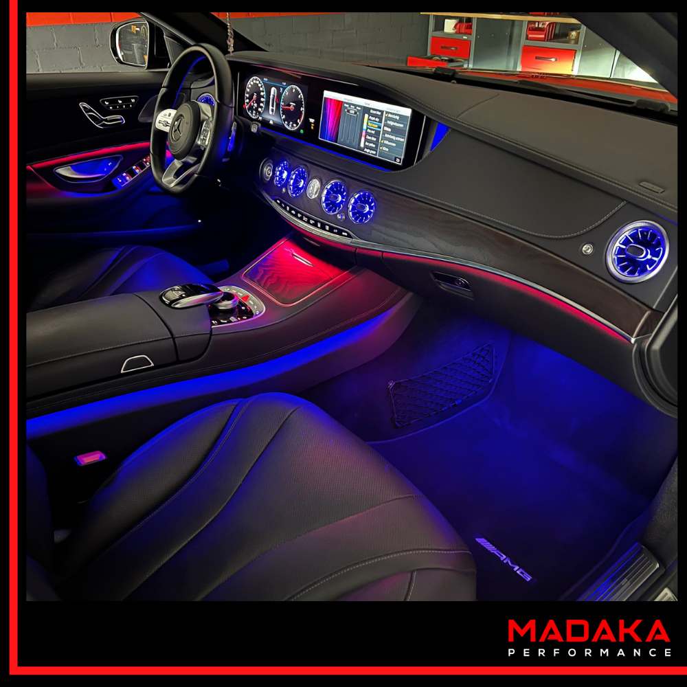 Nachrüstung Ambientebeleuchtung für Mercedes S-Klasse W222 mit 64 Farben inkl. Einbau – Bild 1