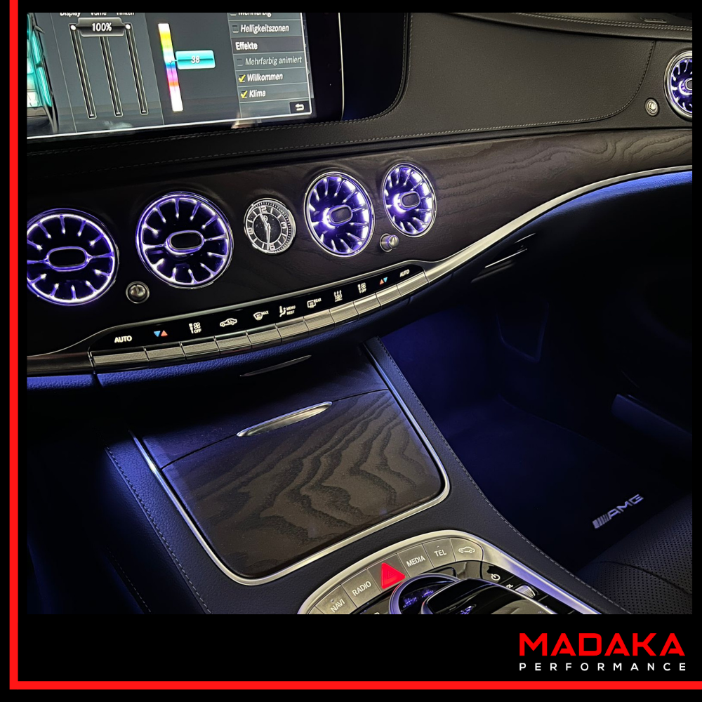 Nachrüstung Ambientebeleuchtung für Mercedes S-Klasse W222 mit 64 Farben inkl. Einbau