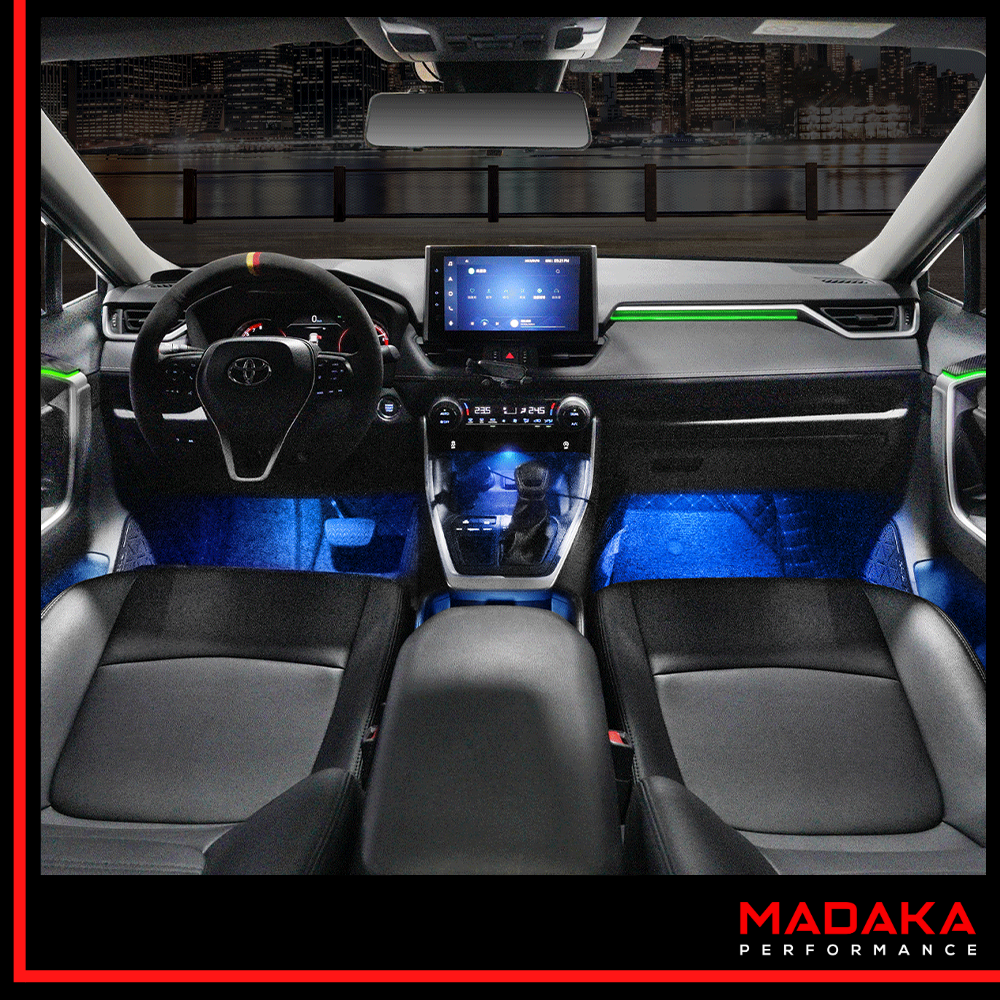 Nachrüstung Ambientebeleuchtung für Toyota RAV4 mit Multi-Color inkl. Einbau - madaka-performance 