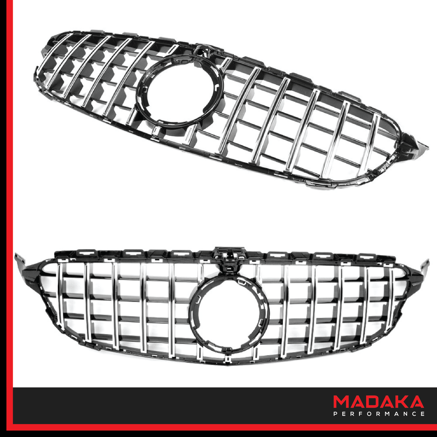 Panamericana Kühlergrill passend für C-Klasse W205 / S205 ab Bj. 18 Facelift - madaka-performance 